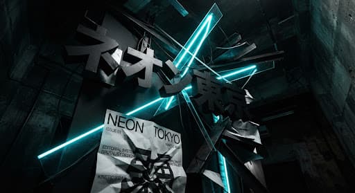 Neon Tokyo Editorial Visual Identity